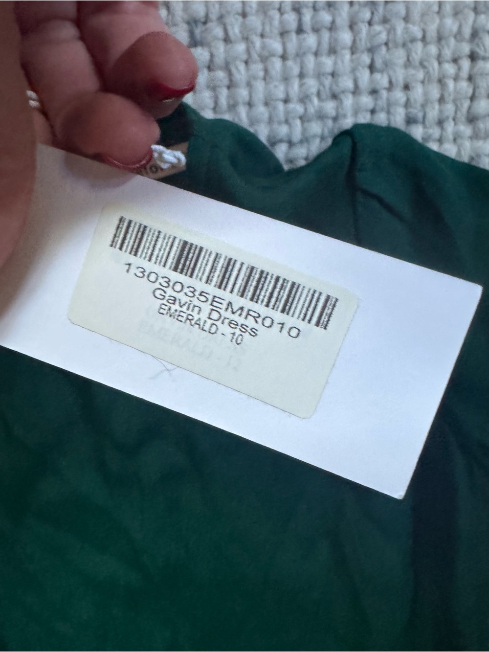 NWT Reformation Gavin Midi Dress in Emerald 10 - Picture 5 of 6